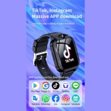 Smartwatch Microwear Y86 4G GPS WIFI - Black Silicone