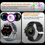Smartwatch Microwear V69 - Grey Silicone