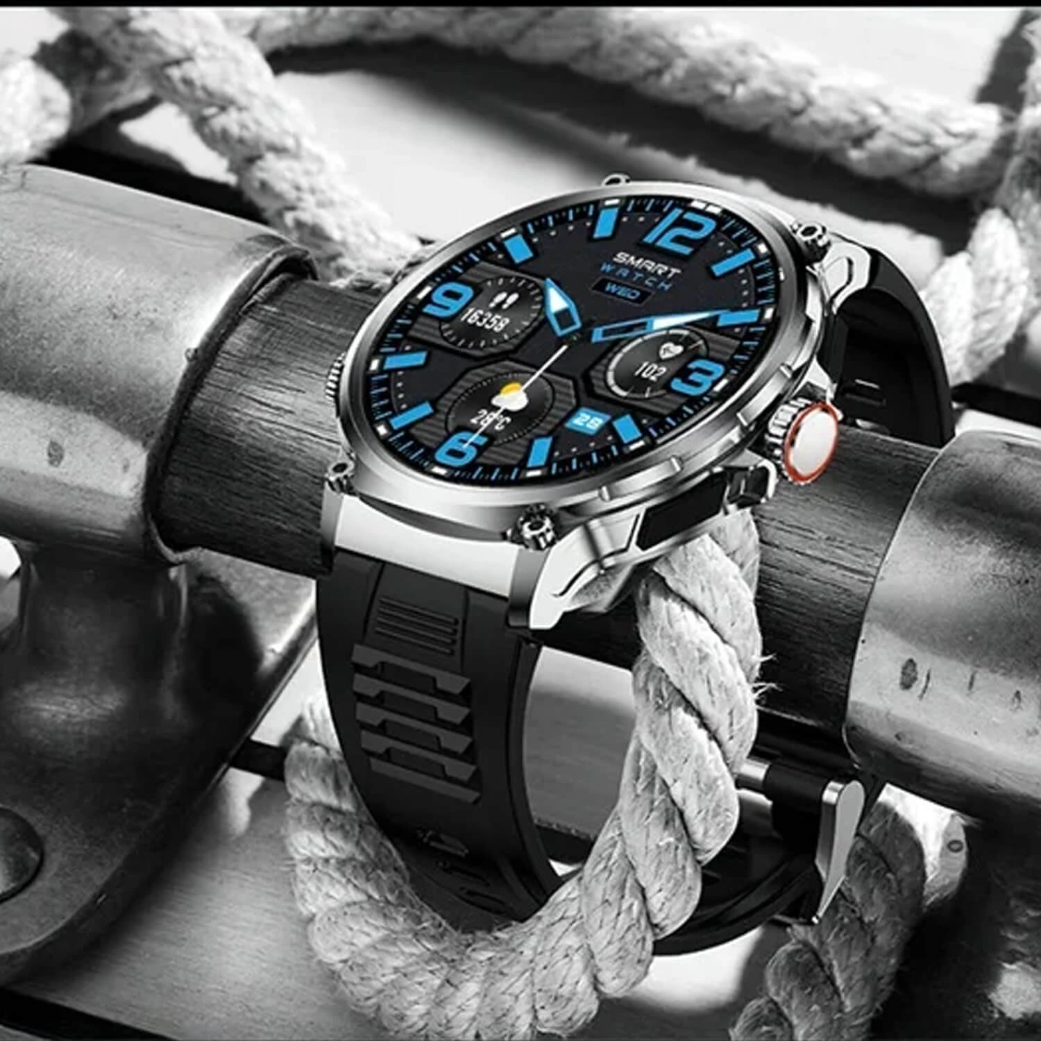 Smartwatch Microwear V69 - Grey Silicone