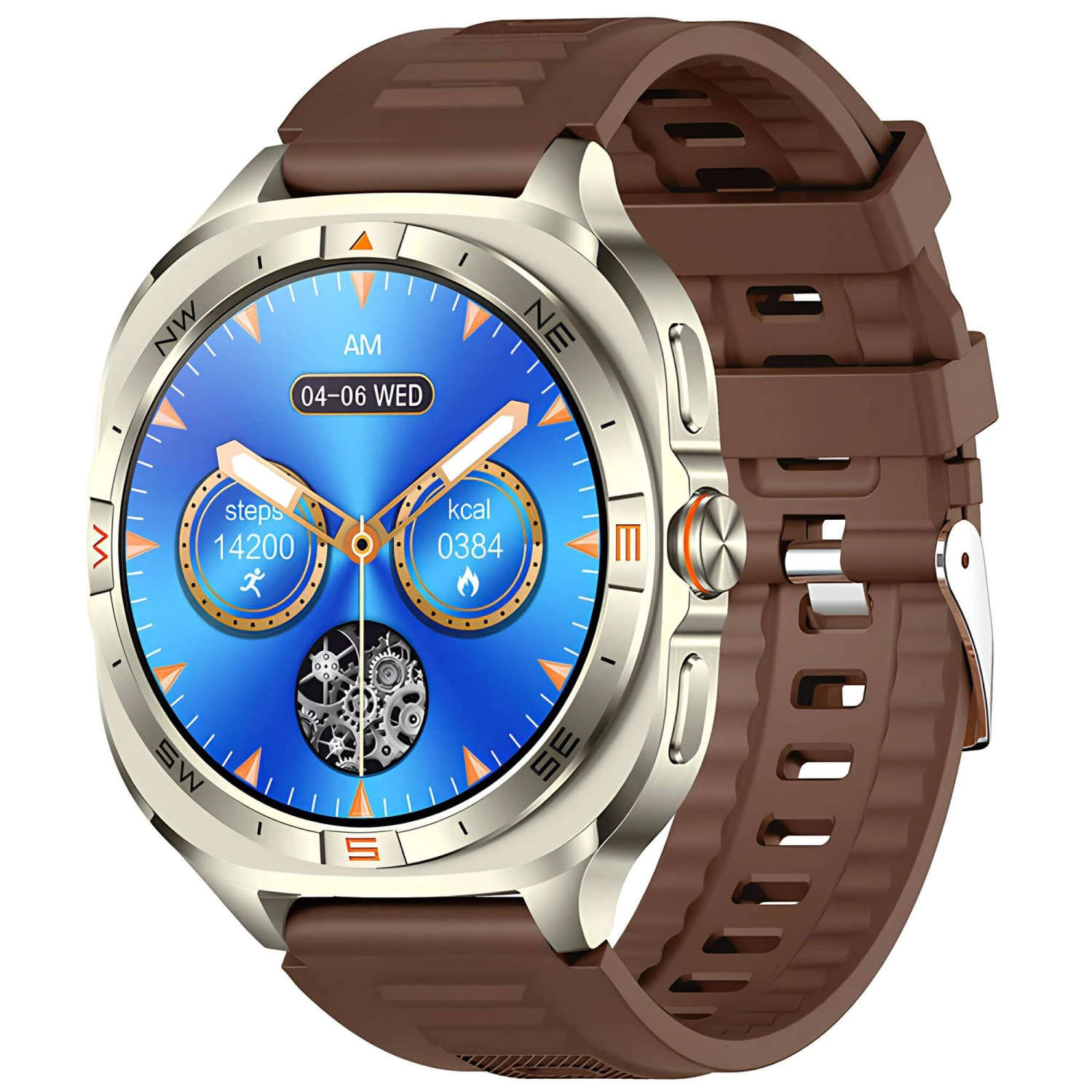 Smartwatch Microwear G400 - Brown Silicone