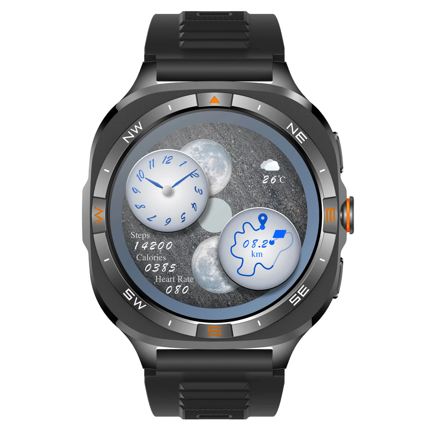 Smartwatch Microwear G400 - Green Camo Silicone