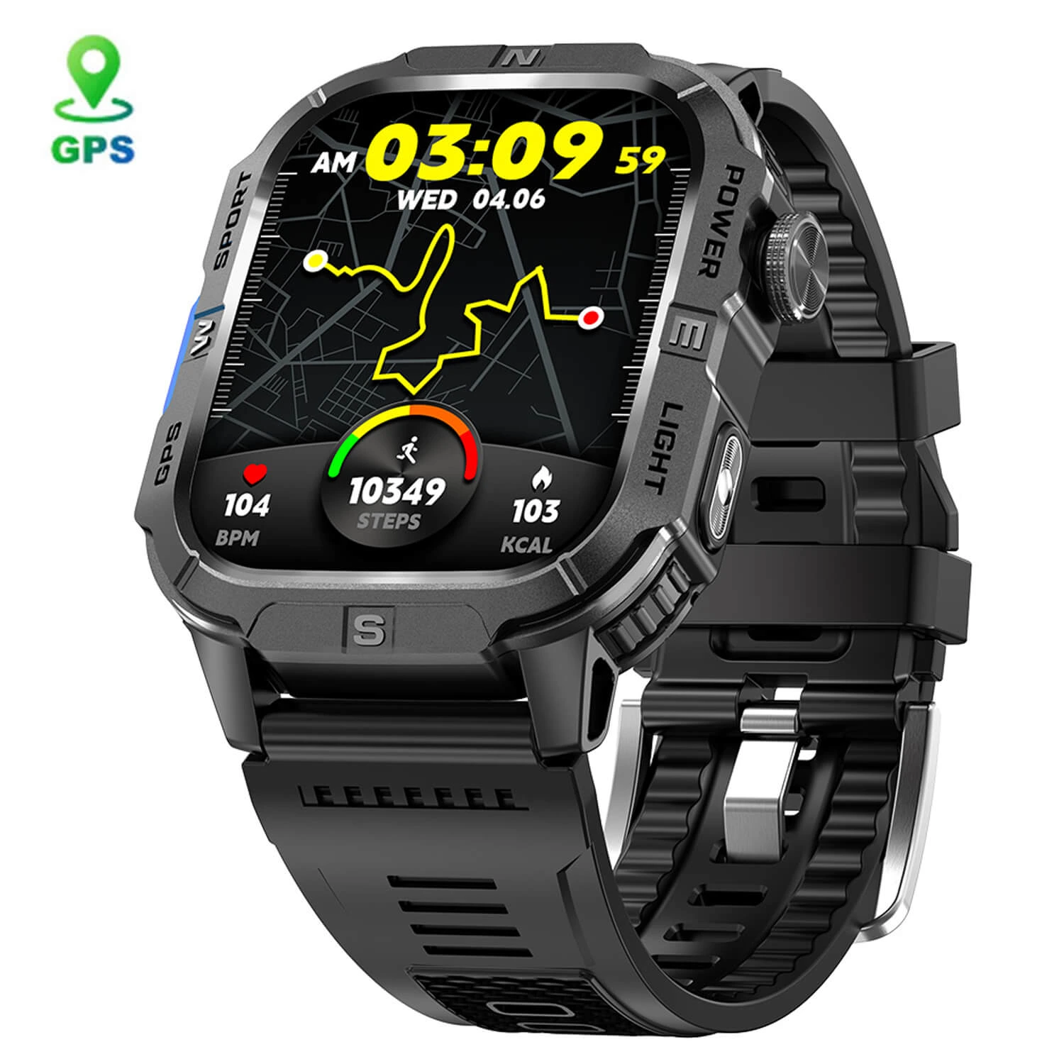 Smartwatch Microwear GTH3 - Black