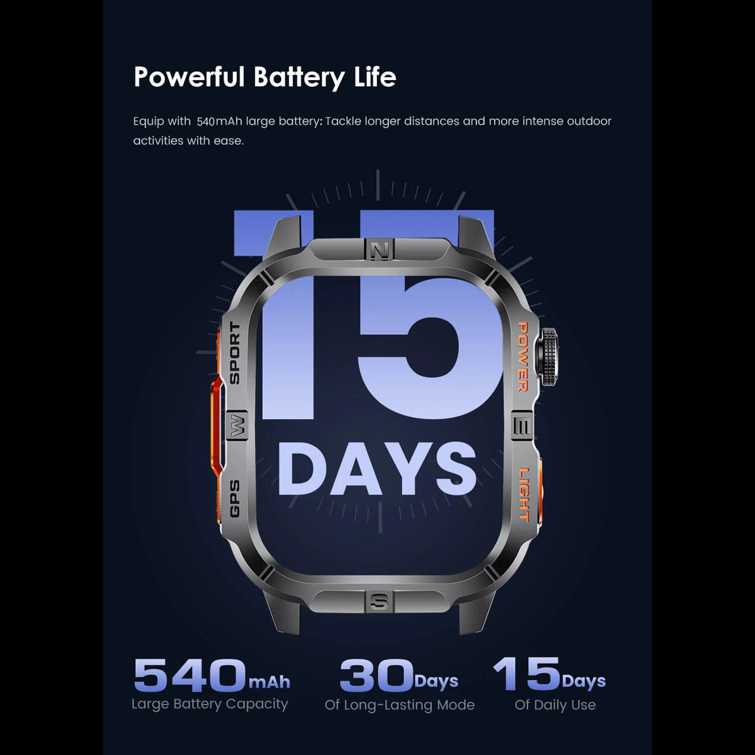 Smartwatch Microwear GTH3 - Blue