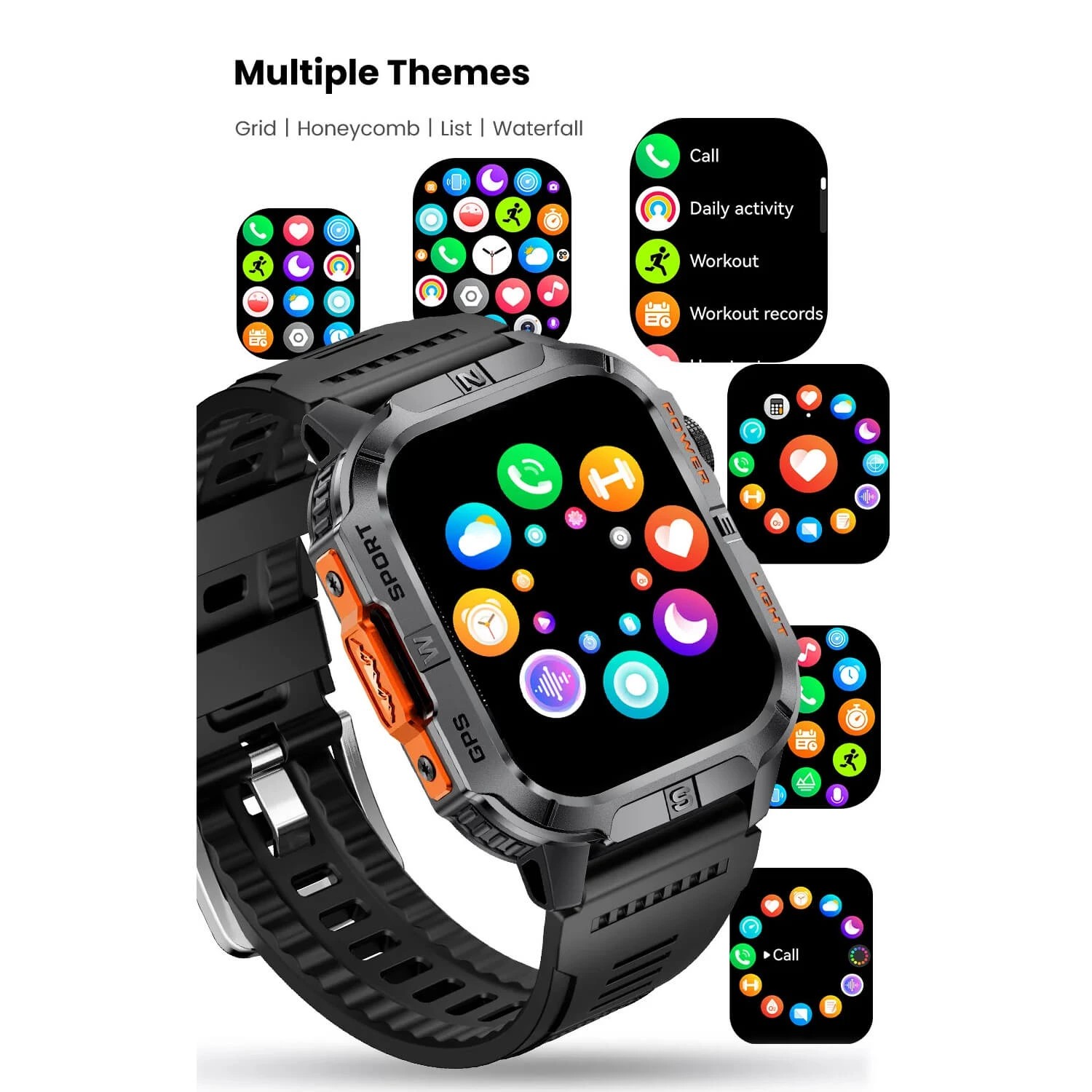 Smartwatch Microwear GTH3 - Blue