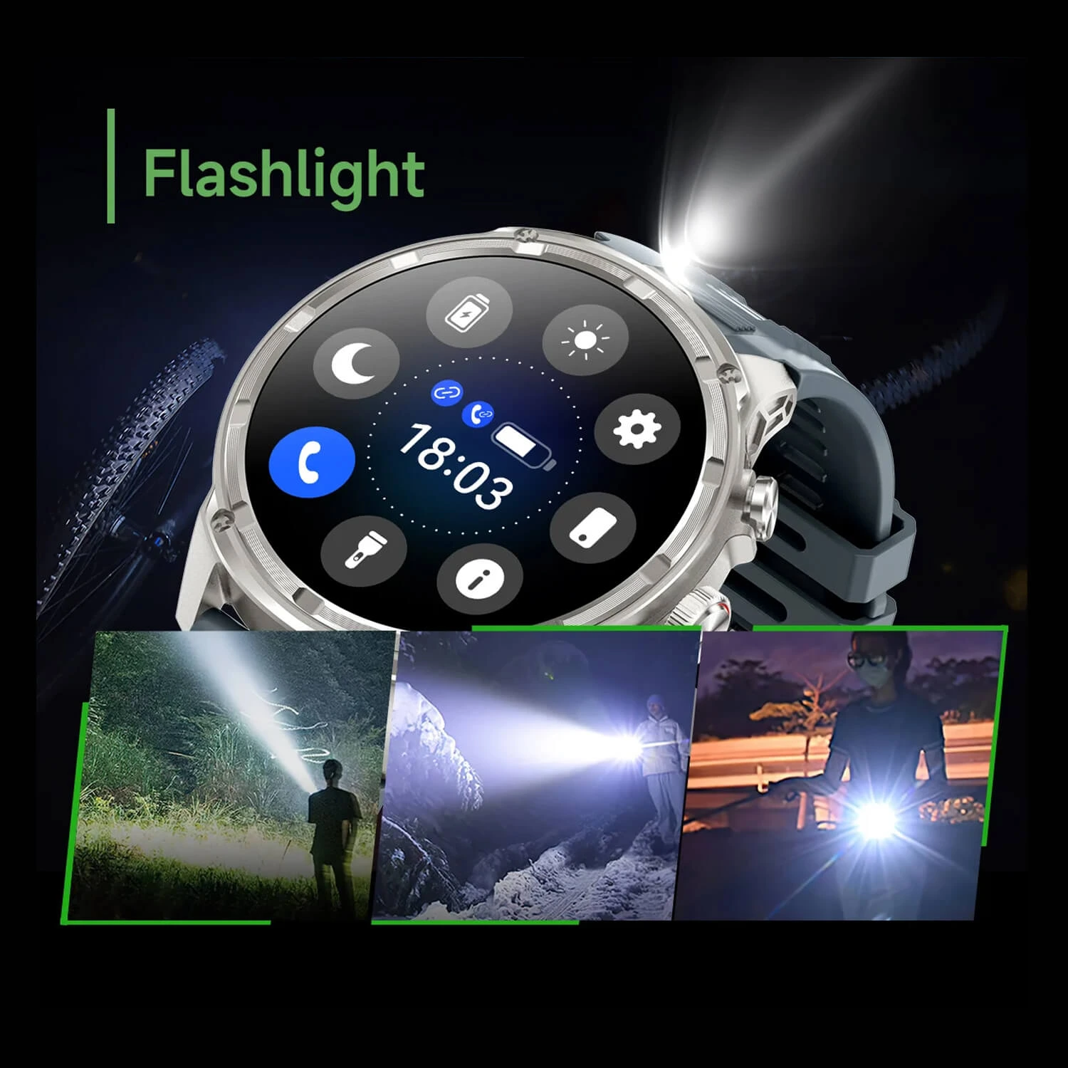 Smartwatch Microwear V99 - Silver Steel