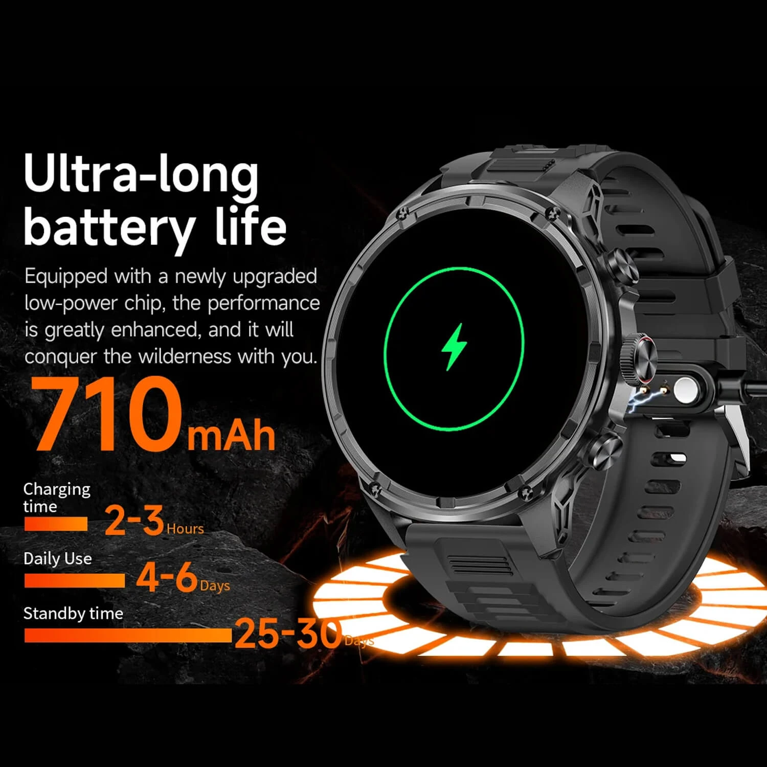 Smartwatch Microwear V99 - Silver Steel