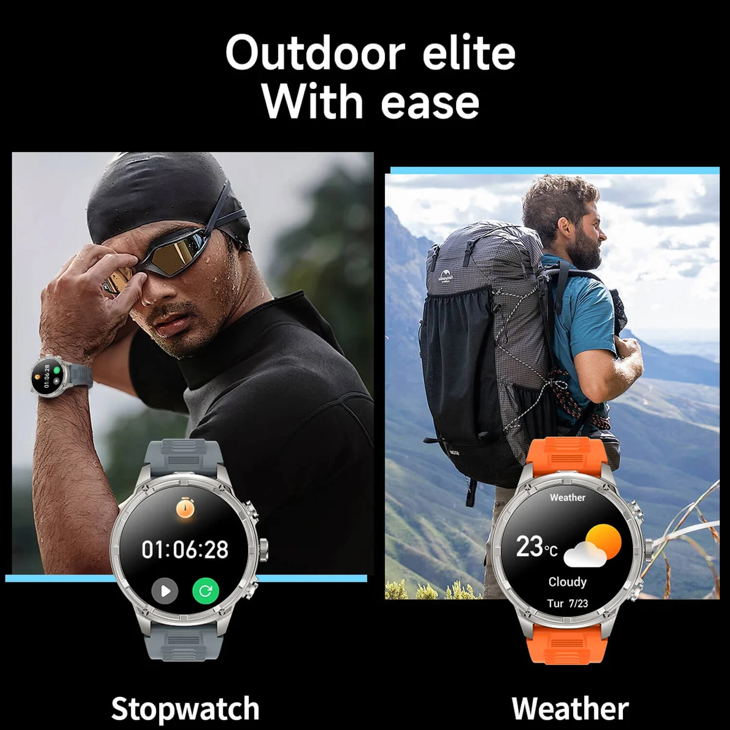 Smartwatch Microwear V99 - Silver Steel