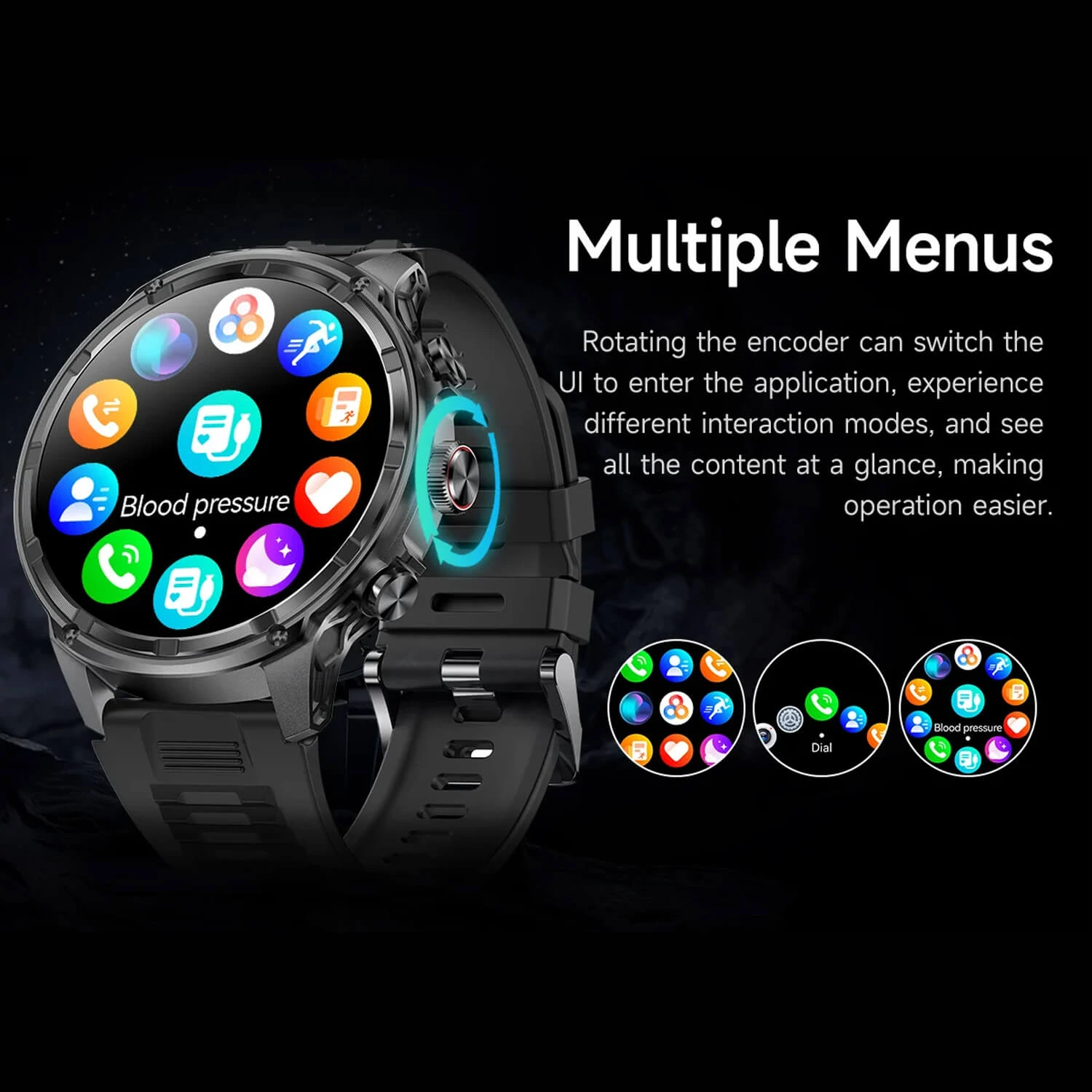 Smartwatch Microwear V99 - Silver Steel
