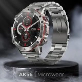Smartwatch Microwear AK56 400mAh - Silver  Steel 