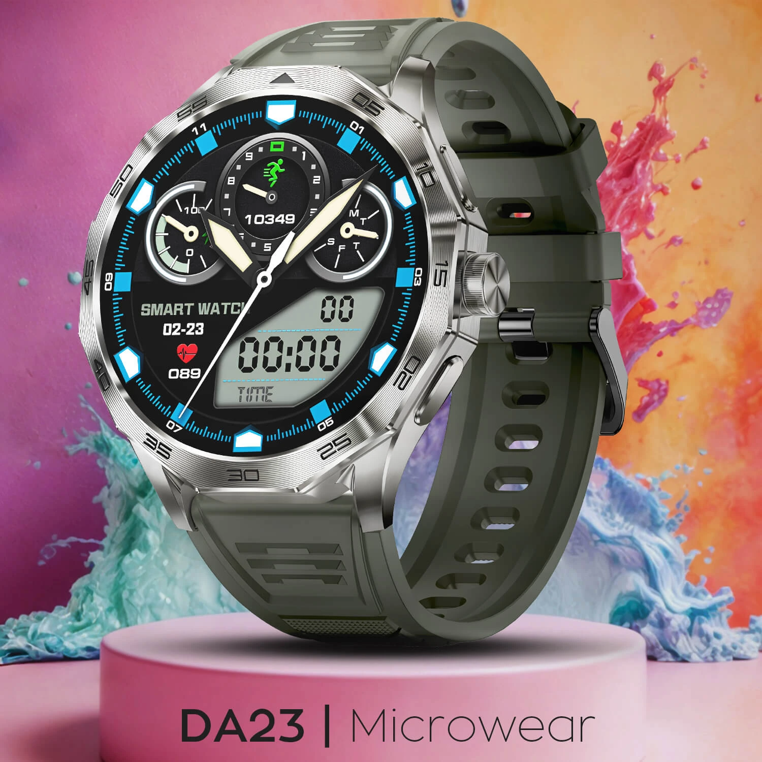 Smartwatch Microwear DA23 - Army Green