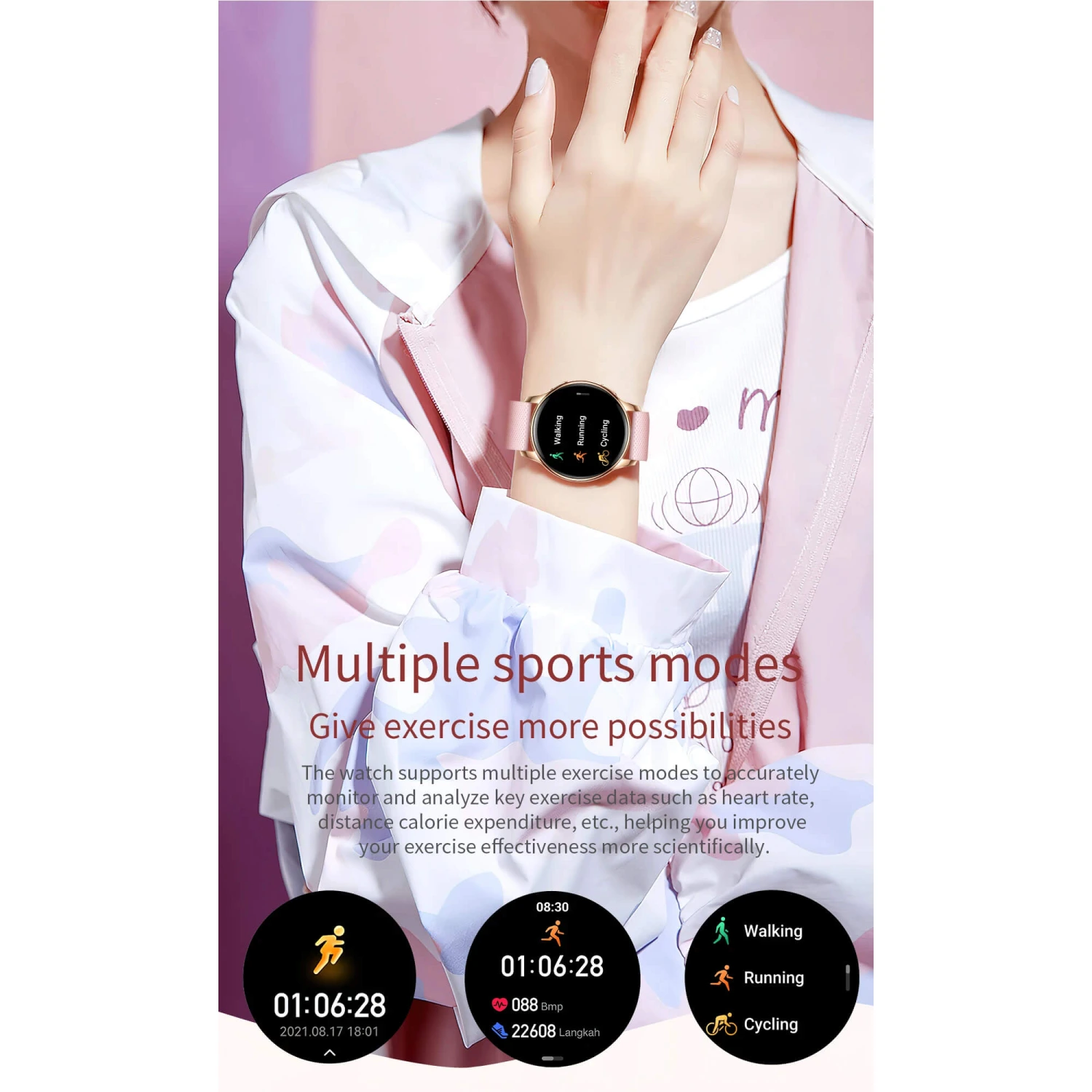 Smartwatch Microwear Y11 - Silver Steel