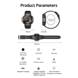 Smartwatch Microwear KC91 - Pink Silicone