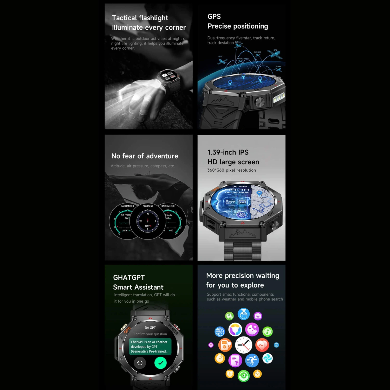 Smartwatch Microwear KC91 - Pink Silicone