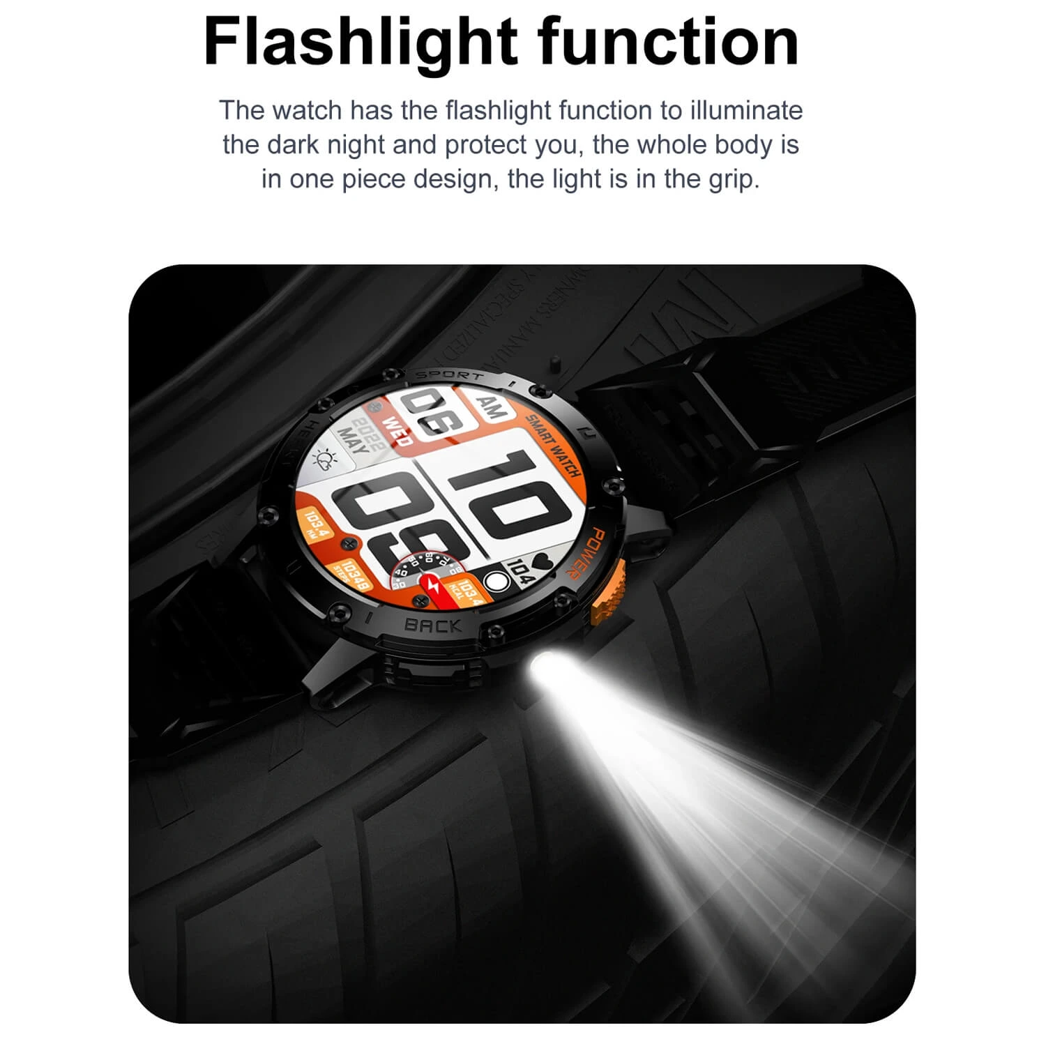Smartwatch Microwear K65- Black Silicone