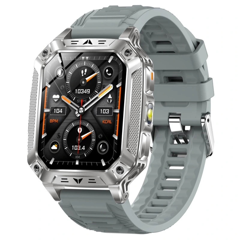 Smartwatch Microwear AK86 - Grey Silicone