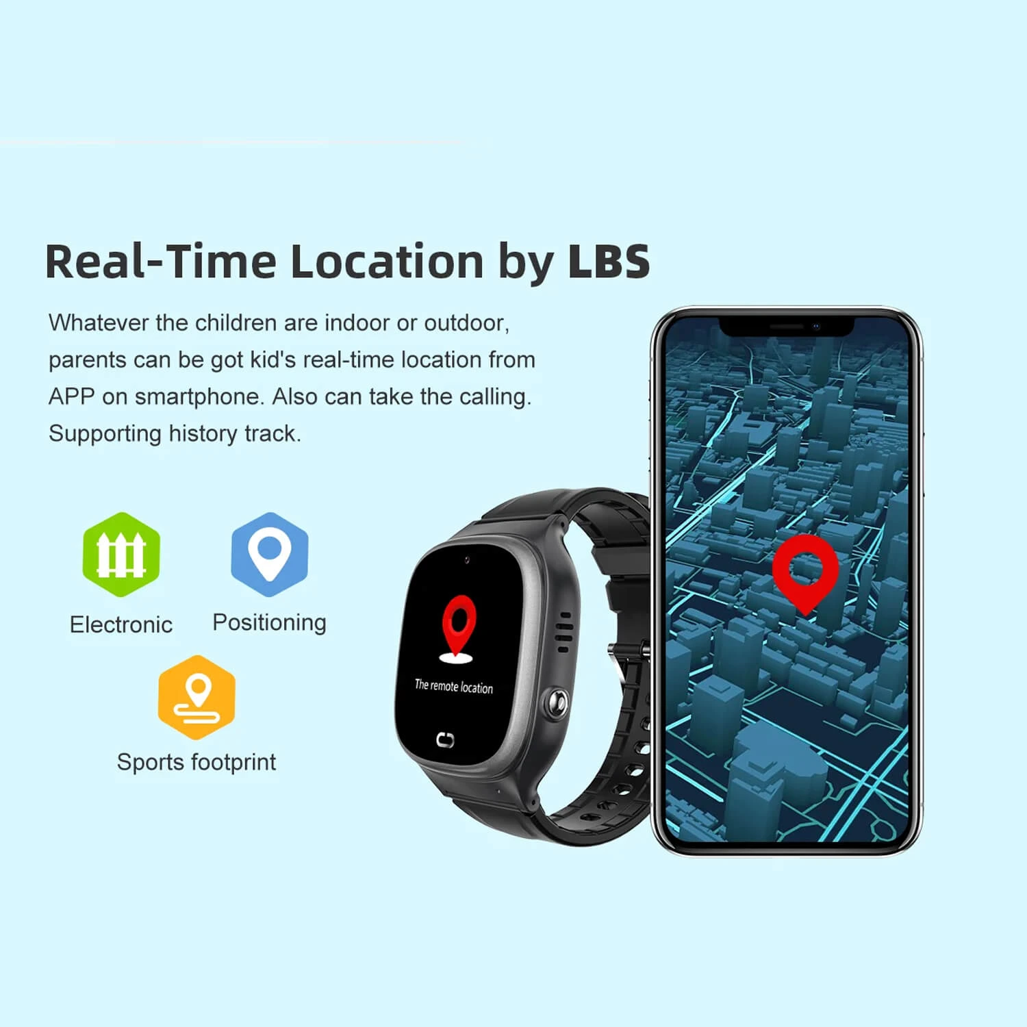 Smartwatch Microwear D05 2G GPS WIFI - Blue Silicone