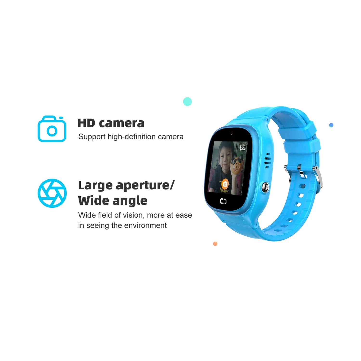 Smartwatch Microwear D05 2G GPS WIFI - Blue Silicone
