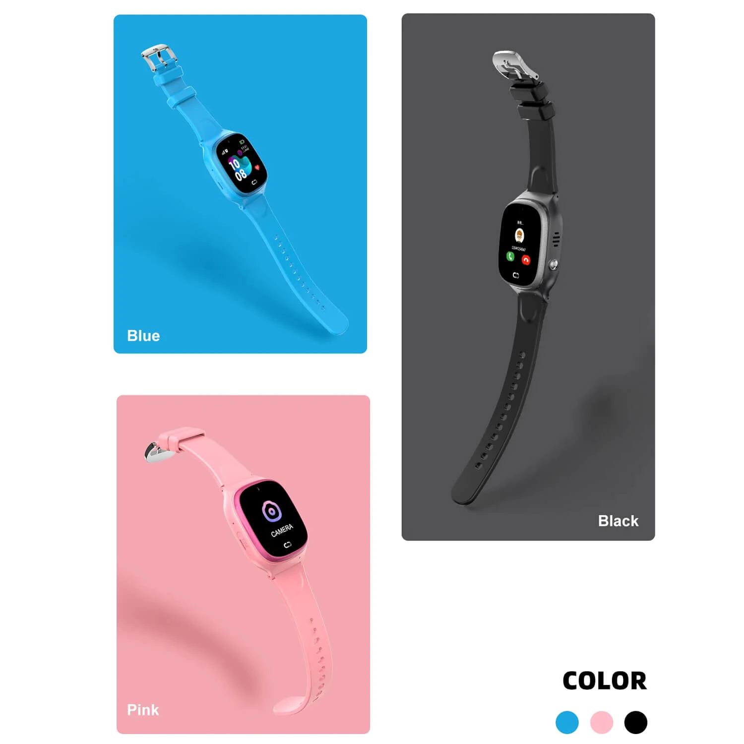 Smartwatch Microwear D05 2G GPS WIFI - Blue Silicone