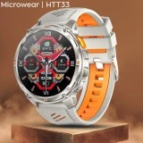 Smartwatch Microwear HT33- Grey & Orange Silicone