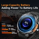 Smartwatch Microwear MK100 - Black Silicone