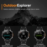 Smartwatch Microwear MK100 - Black Silicone