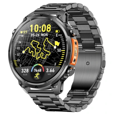 Smartwatch Microwear MK100 - Black Steel