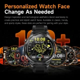 Smartwatch Microwear MK100 - Black Silicone