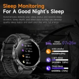 Smartwatch Microwear MK100 - Black Silicone