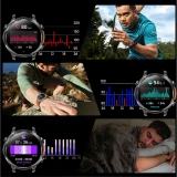 Smartwatch Microwear MK100 - Black Silicone
