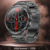 Smartwatch Microwear V99 - Black Steel