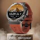 Smartwatch Microwear DM58 GPS - Red Ceramic Silicone