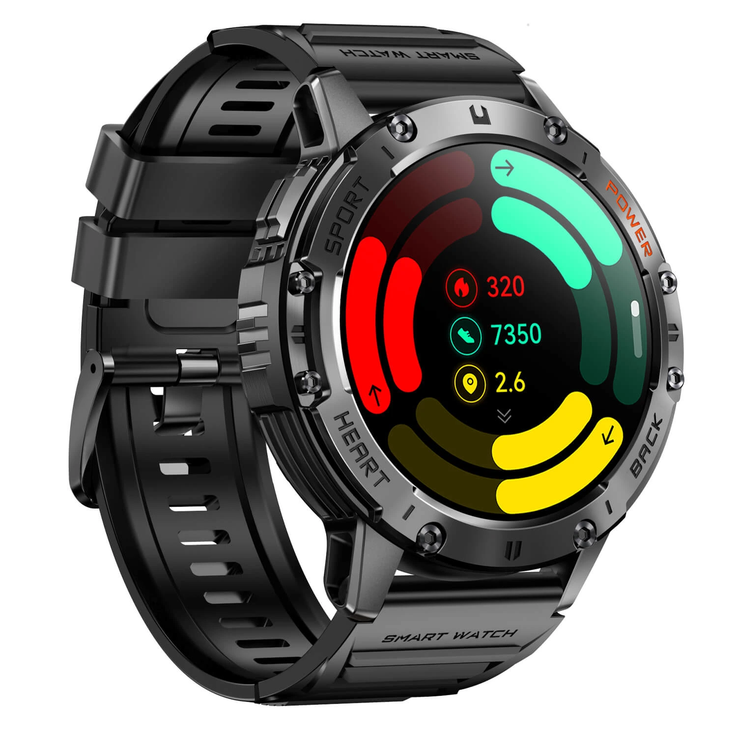 Smartwatch Microwear K65- Black Silicone