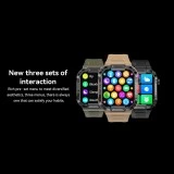 Smartwatch Microwear  MK66- Green Silicone