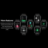 Smartwatch Microwear  MK66- Green Silicone