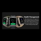 Smartwatch Microwear  MK66- Green Silicone
