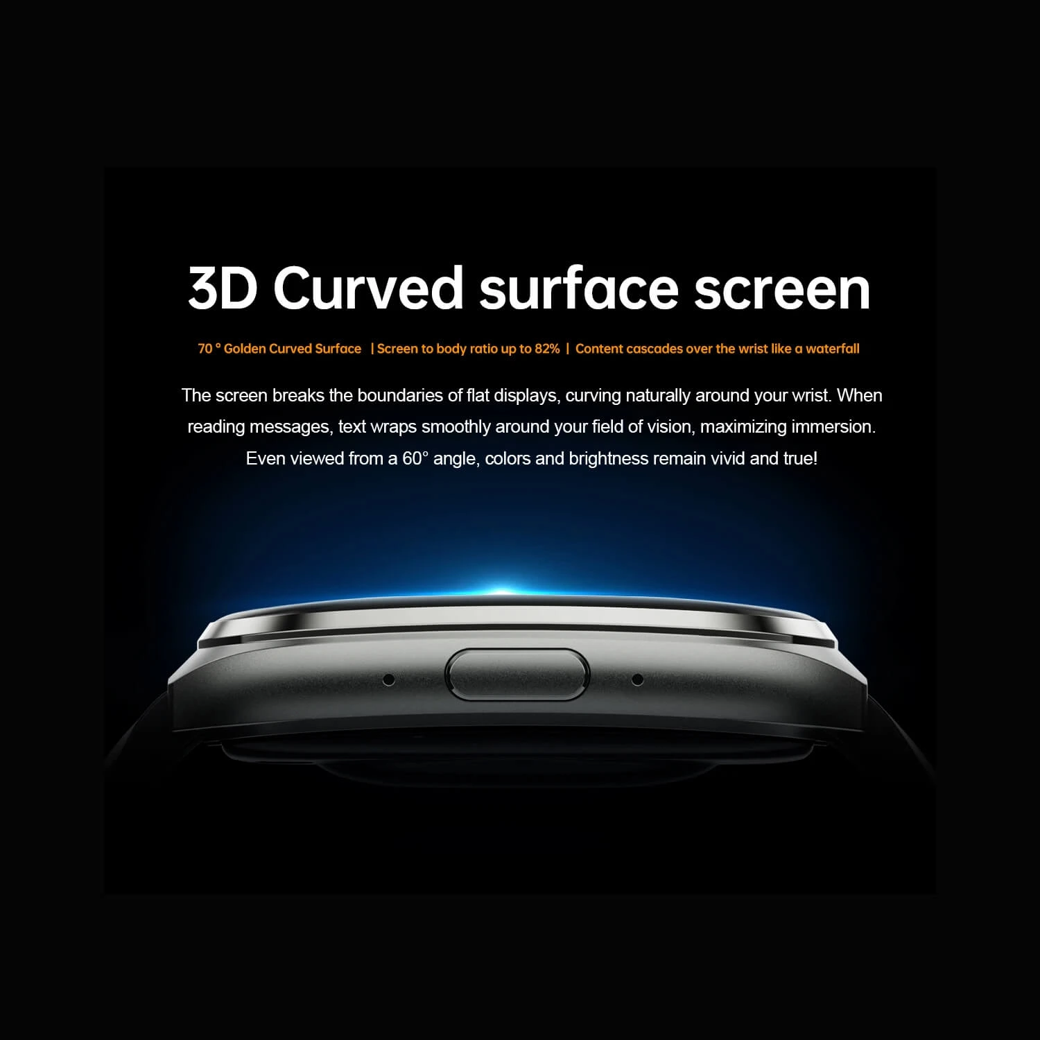 Smartwatch Microwear MT66 - Black Silicone