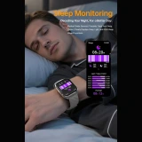 Smartwatch Microwear MT66 - Black Silicone