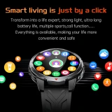 Smartwatch Microwear KT88 - Black Silicone
