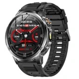 Smartwatch Microwear AK95 - Black Silicone