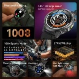 Smartwatch Microwear AK95 - Black Steel