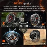 Smartwatch Microwear AK95 - Black Steel