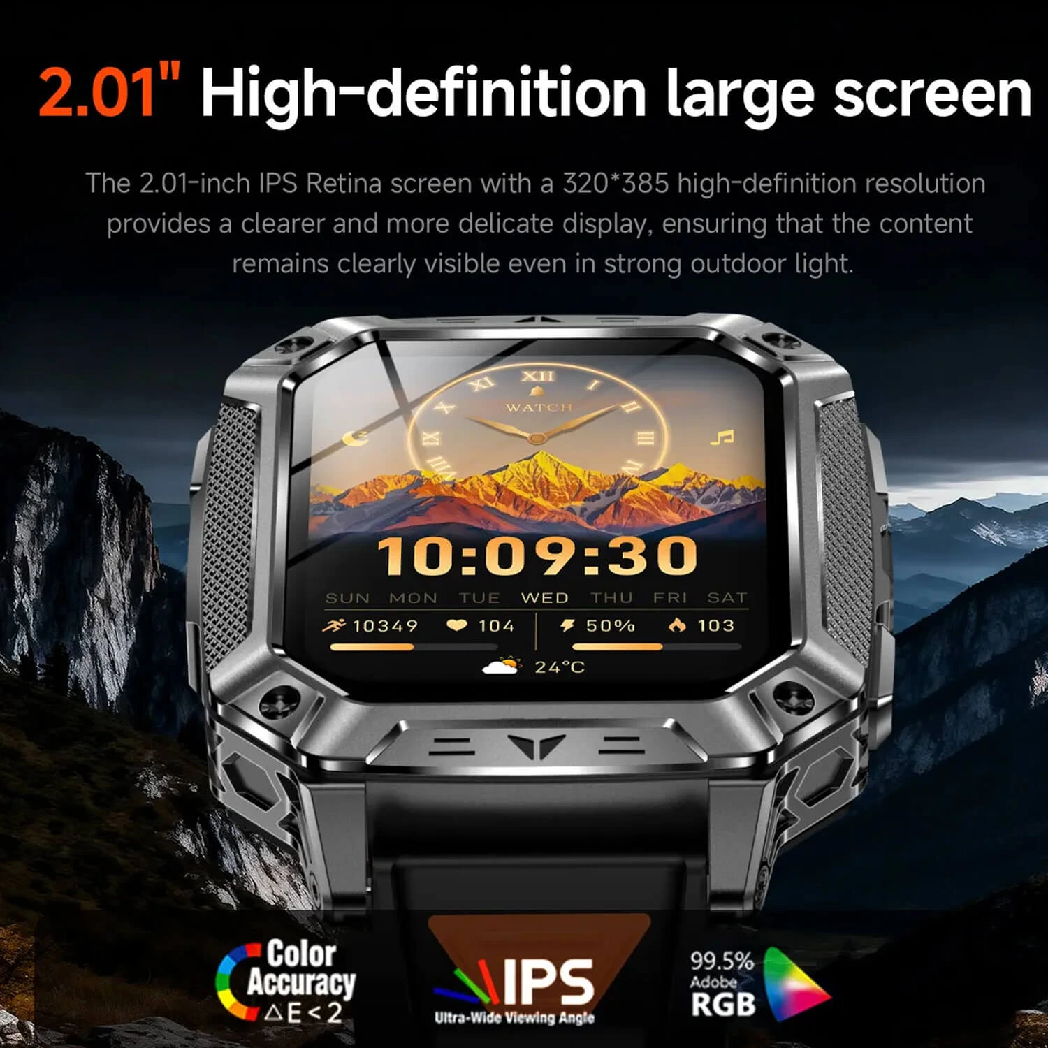 Smartwatch Microwear AK86 - Grey Silicone