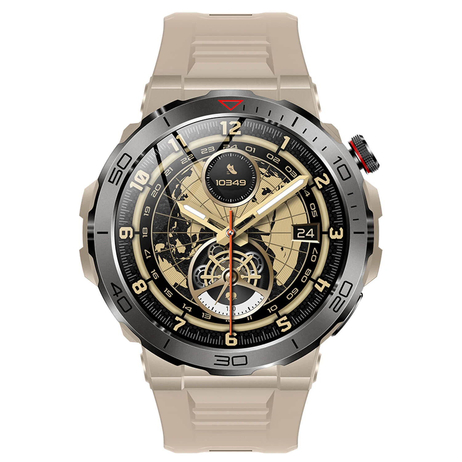 Smartwatch Microwear MK68 - Beige Silicone