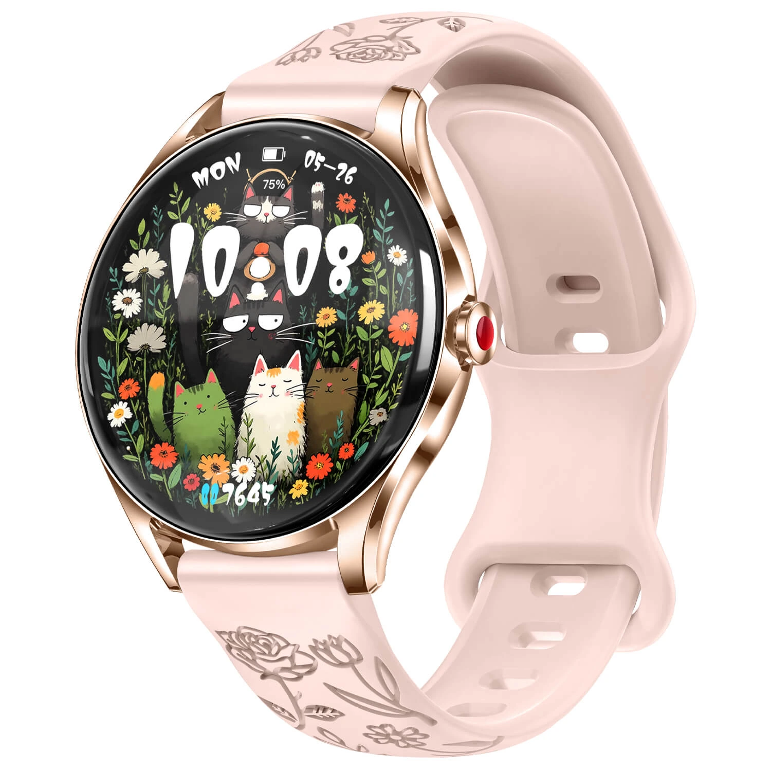 Smartwatch Microwear H03 - Pink Silicone