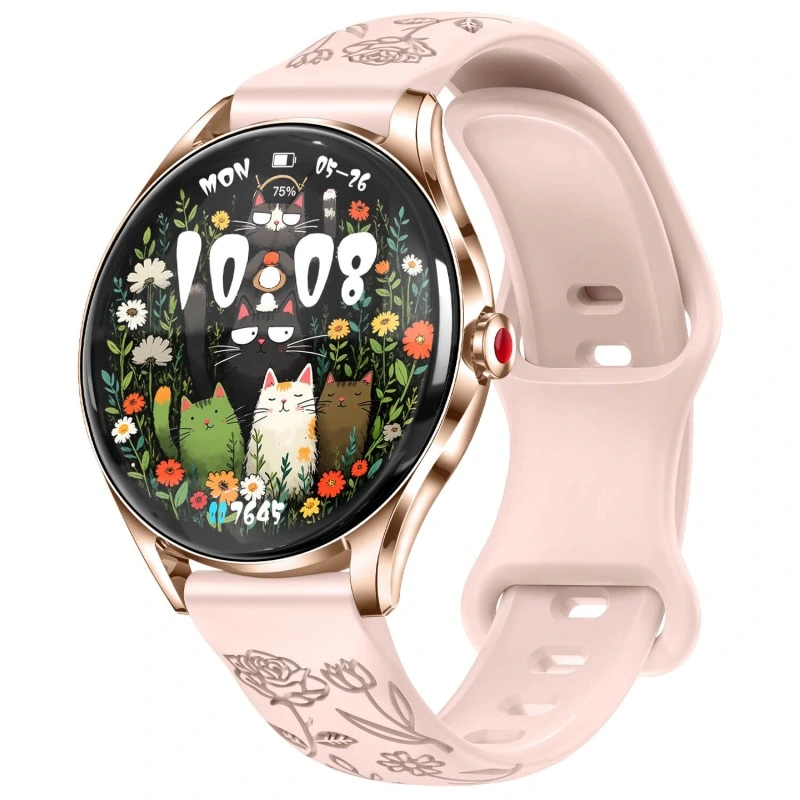 Smartwatch Microwear H03 - Pink Silicone