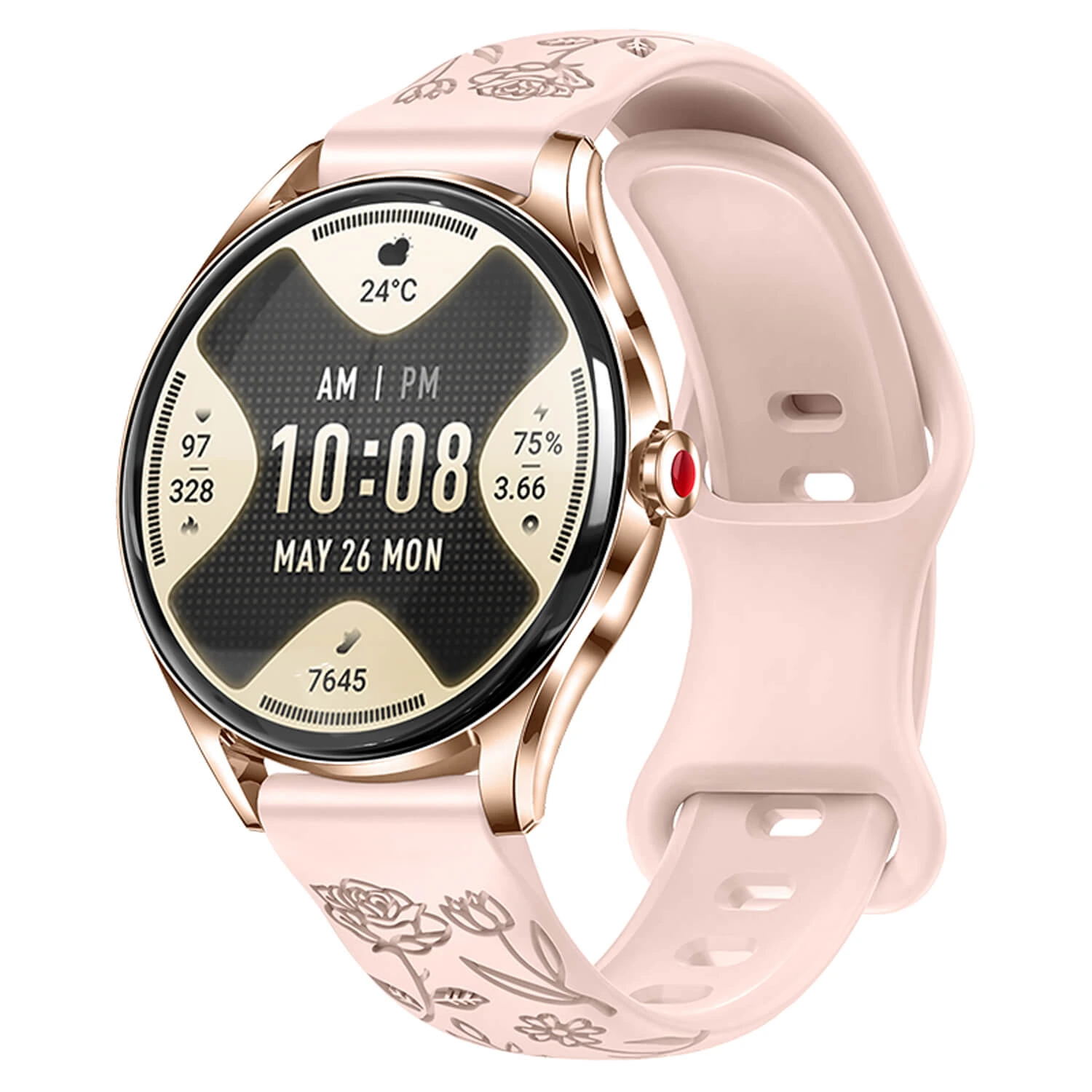 Smartwatch Microwear H03 - Pink Silicone