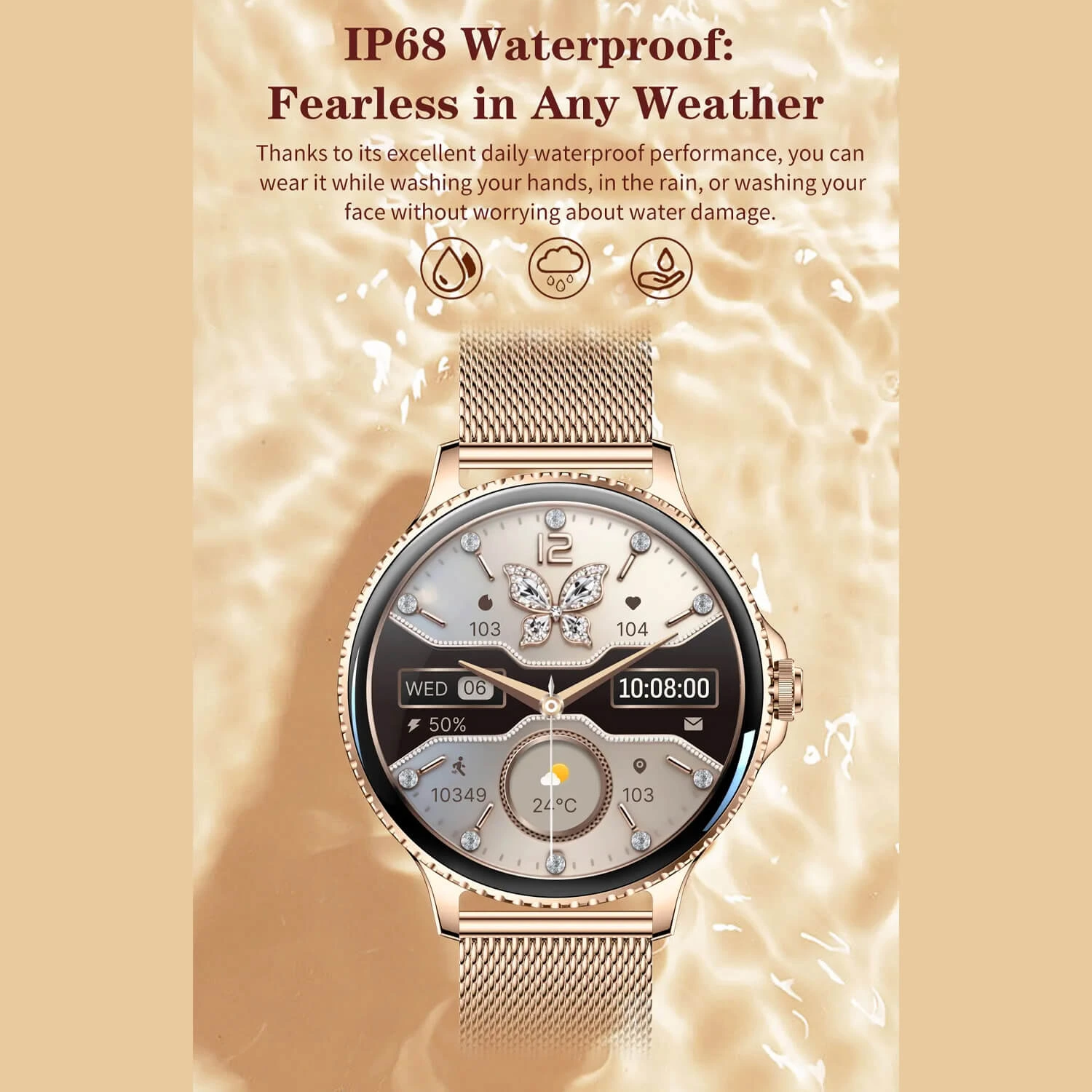 Smartwatch Microwear I225 - Silver Steel