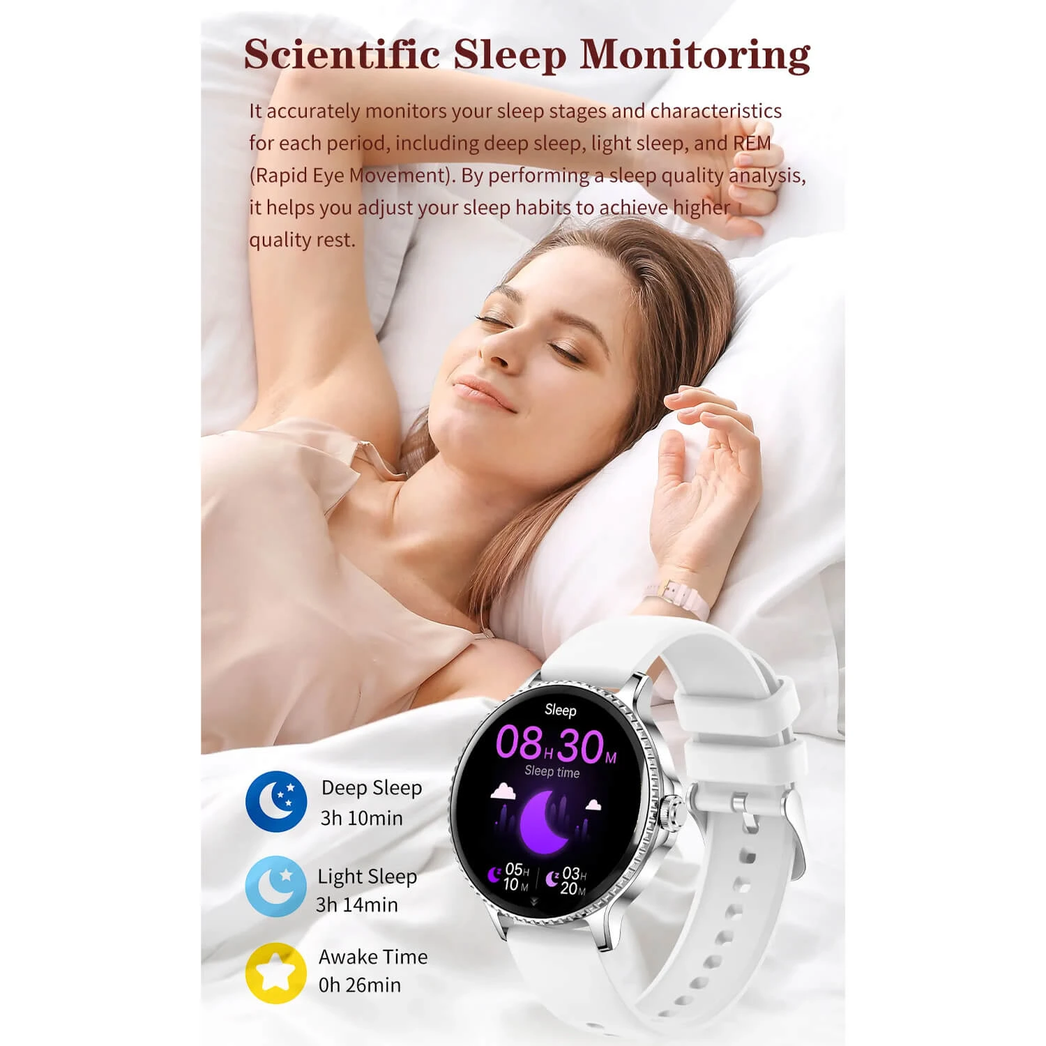 Smartwatch Microwear I225 - Silver Steel