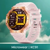 Smartwatch Microwear KC91 - Pink Silicone