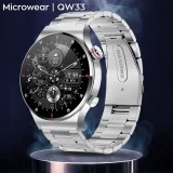 Smartwatch Microwear QW33 - Steel Silver